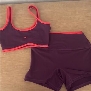 NWOT SET Active Form Cloud Acai Bra and Shorts